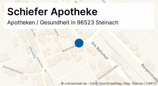 Schiefer Apotheke Bahnhofstrasse In Steinach Apotheken