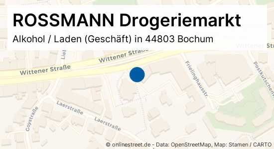 Rossmann Drogeriemarkt Wittener Strasse In Bochum Laer Alkohol Laden Geschaft