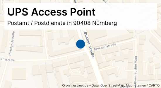 UPS Access Point Juvenellstraße in NürnbergGärten h d Veste Postamt
