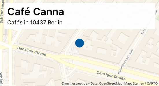 Café Canna Lychener Straße in BerlinPrenzlauer Berg Cafés