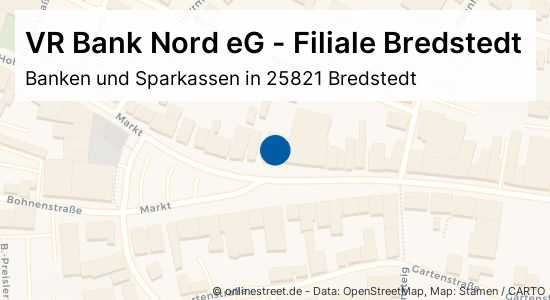 Okklusion revolution Smitsom VR Bank Nord eG - Filiale Bredstedt Markt in Bredstedt: Banken und  Sparkassen