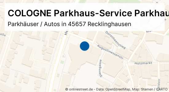 Cologne Parkhaus Service Parkhaus Betriebs Und Verwaltungsgesellschaft Mbh Augustinessenstrasse In Recklinghausen Stadtmitte Parkhauser Autos