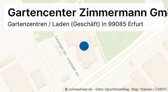 Gartencenter Zimmermann Gmbh Leipziger Straße In Erfurt