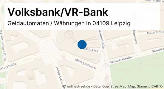 Volksbank Vr Bank Schlossgasse In Leipzig Zentrum Geldautomaten Wahrungen