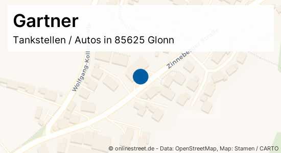 Gartner Zinneberger Straße in Glonn Tankstellen, Autos