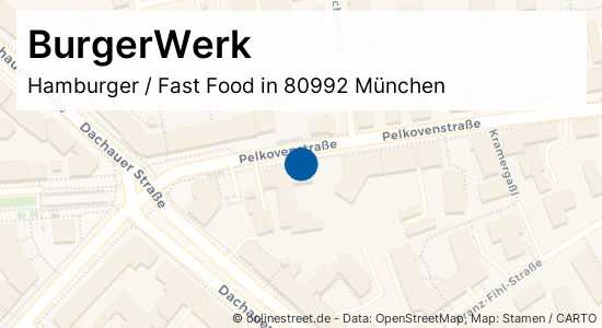 BurgerWerk Pelkovenstraße in München Hamburger, Fast Food
