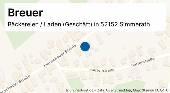 Breuer Monschauer Straße in SimmerathStrauch Bäckereien, Laden (Geschäft)