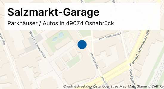 Salzmarkt Garage Holtstrasse In Osnabruck Innenstadt Parkhauser Autos