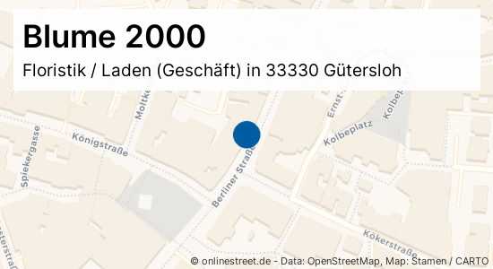 Blume 2000 Berliner Straße in GüterslohInnenstadt Floristik, Laden