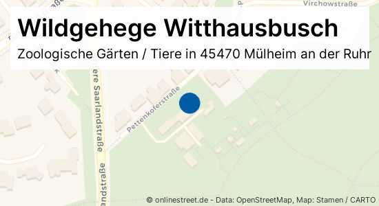 Wildgehege Witthausbusch Pettenkoferstraße in Mülheim an der Ruhr