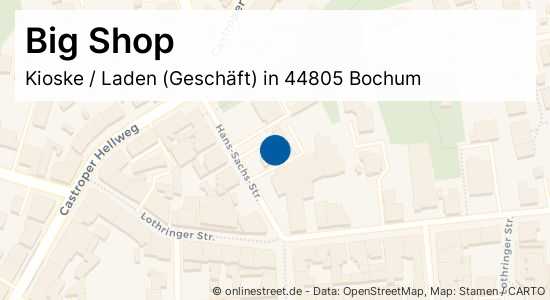 Big Shop Hans Sachs Strasse In Bochum Gerthe Kioske Laden Geschaft