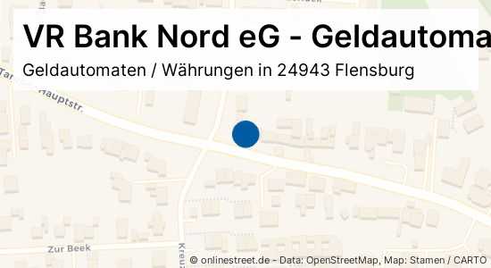 Vr Bank Nord Eg Geldautomat Taruper Hauptstrasse In Flensburg Tarup Geldautomaten Wahrungen