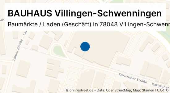 BAUHAUS VillingenSchwenningen Berliner Straße in Villingen