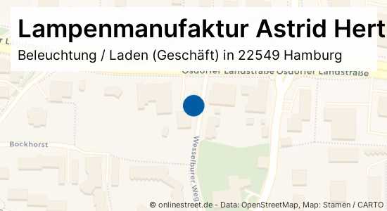 Lampenmanufaktur Astrid Hertz Osdorfer Landstraße in HamburgOsdorf