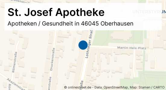 St. Josef Apotheke Lothringer Straße In Oberhausen-Altstadt-Süd ...