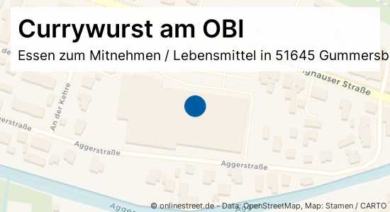 Currywurst am OBI Dieringhauser Straße in GummersbachDieringhausen