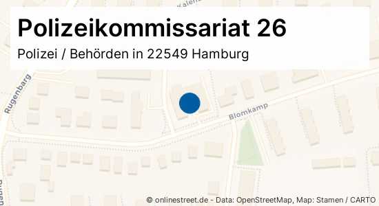 Polizeikommissariat 26 Blomkamp In Hamburg-Osdorf: Polizei, Behörden