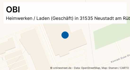 OBI GerhardMercatorStraße in Neustadt am RübenbergeNeustadt