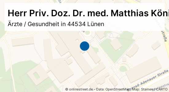 Herr Priv. Doz. Dr. med. Matthias König Altstadtstraße in Lünen