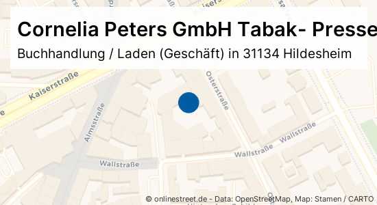 Cornelia Peters Gmbh Tabak Presse Lotto Service Osterstrasse In Hildesheim Mitte Buchhandlung Laden Geschaft