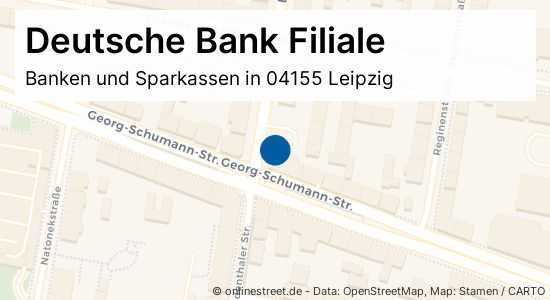 Deutsche Bank Filiale Lindenthaler Strasse In Leipzig Gohlis Sud Banken Und Sparkassen