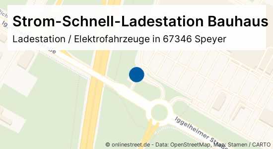 StromSchnellLadestation Bauhaus Iggelheimer Straße in Speyer