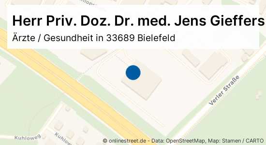 Herr Priv. Doz. Dr. med. Jens Gieffers Dunlopstraße in Bielefeld
