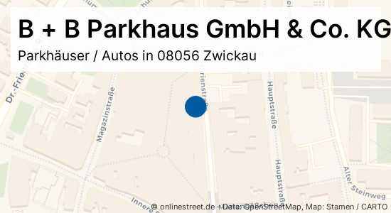 B + B Parkhaus GmbH & Co. KG Marienstraße In Zwickau-Innenstadt ...