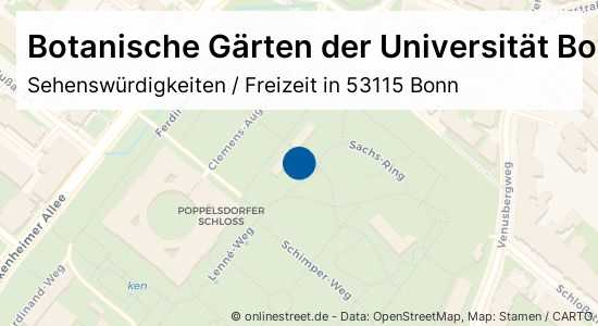 Botanische Gärten der Universität Bonn Meckenheimer Allee in Bonn