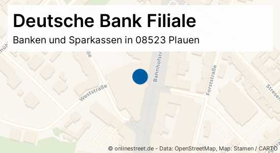 Deutsche Bank Filiale Bahnhofstrasse In Plauen Stadtmitte Banken Und Sparkassen