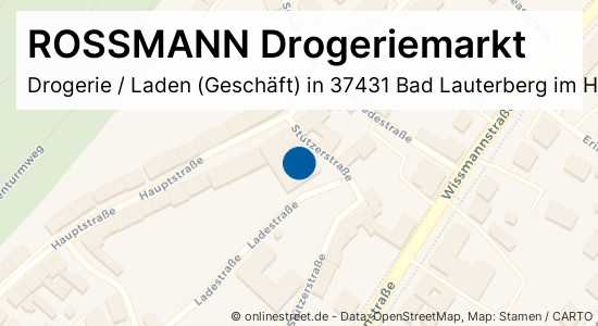 Rossmann Drogeriemarkt Hauptstrasse In Bad Lauterberg Im Harz Bad Lauterberg Drogeriewaren