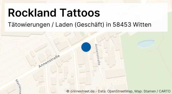 Rockland Tattoos Annenstrasse In Witten Mitte Tatowierungen Laden Geschaft