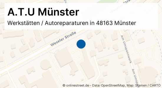 A.T.U Münster Weseler Straße in MünsterMecklenbeck Werkstätten