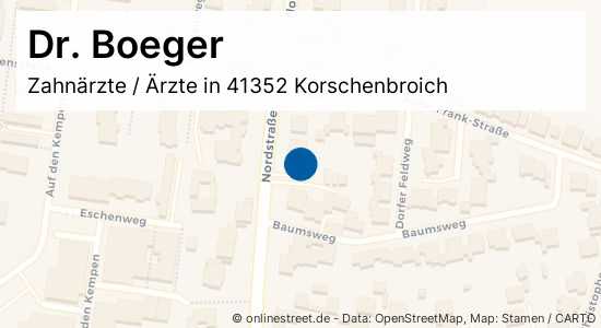 Dr. Boeger Nordstraße in KorschenbroichKleinenbroich