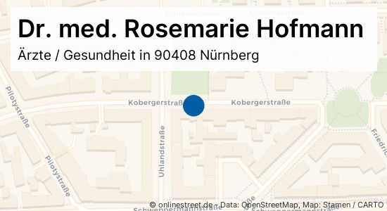 Dr. med. Rosemarie Hofmann Kobergerstraße in NürnbergGärten h d Veste