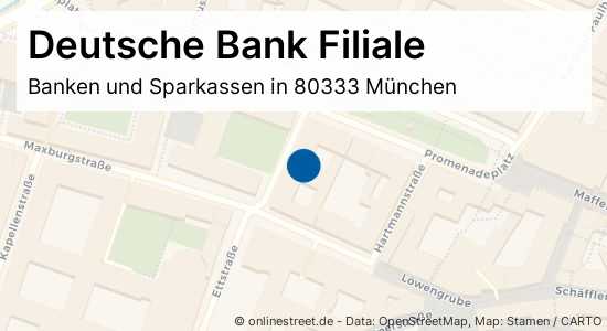 Deutsche Bank Filiale Promenadeplatz In Munchen Altstadt Lehel Banken Und Sparkassen