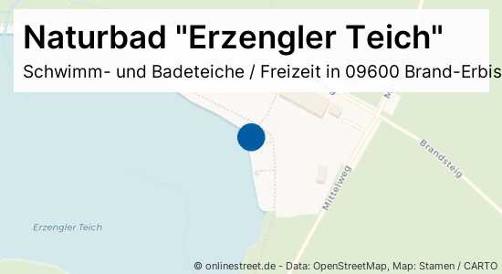 Naturbad "Erzengler Teich" Müdisdorfer Straße in BrandErbisdorf