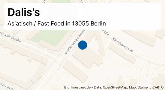 Dalis's GroßeLeegeStraße in BerlinAltHohenschönhausen Asiatisch
