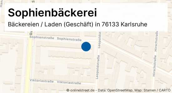 Sophienbäckerei Sophienstraße In Karlsruhe-Weststadt: Bäckereien, Laden ...