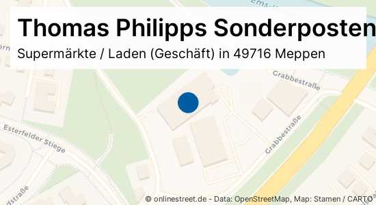 Thomas Philipps Sonderposten Grabbestraße in Meppen Supermärkte, Laden