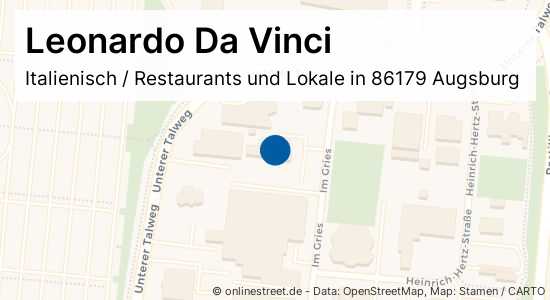 Leonardo Da Vinci Im Gries in AugsburgHaunstetten Italienisch