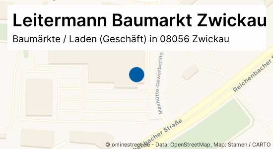 Leitermann Baumarkt Zwickau Reichenbacher Straße in ZwickauMaxhütte