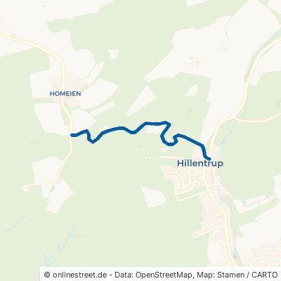 Homeiener Straße Dörentrup Hillentrup 
