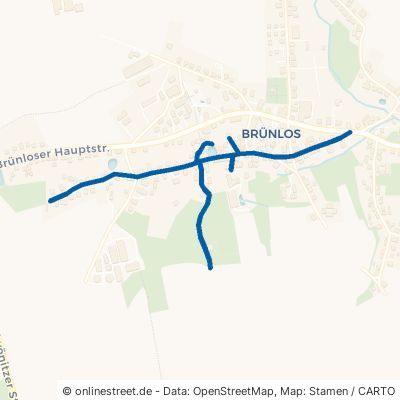 Dorfstraße Zwönitz Brünlos 