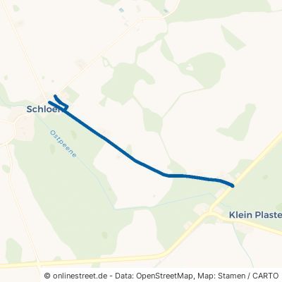 Alter Postweg Schloen-Dratow Schloen 