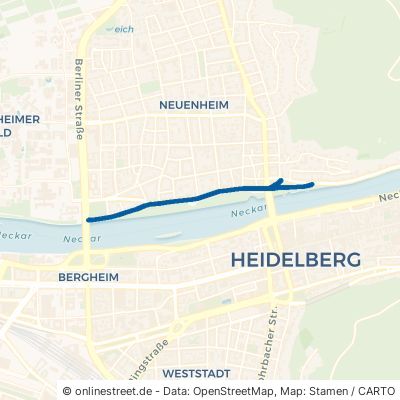 Uferstraße Heidelberg Neuenheim 
