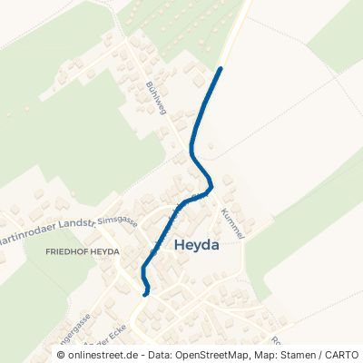 Schmerfelder Straße Ilmenau Heyda 