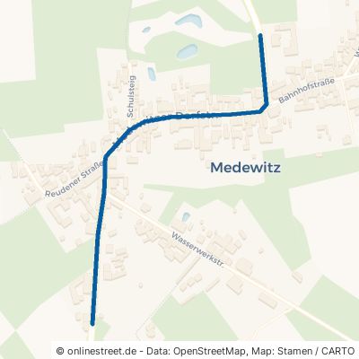 Medewitzer Dorfstraße Wiesenburg Medewitz 