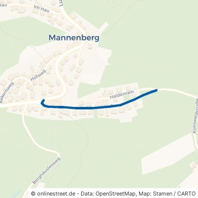 Kohlwaldstraße Rudersberg Mannenberg 