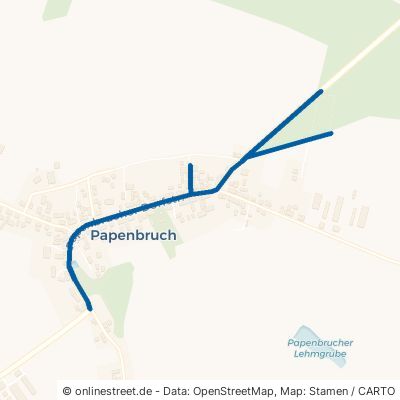 Papenbrucher Dorfstraße Heiligengrabe Papenbruch 
